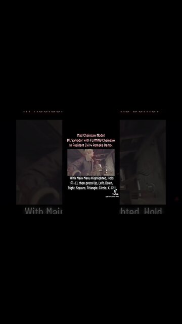 RE4Remake Demo Mad Chainsaw Mode