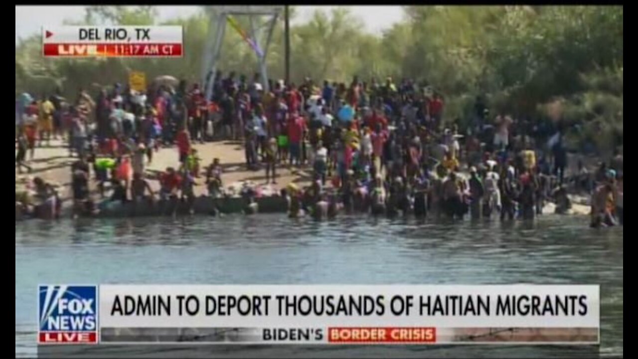 Illegal Aliens Now Bathing in River, Washing Clothes as Numbers Swell to 14,000 from 4,000