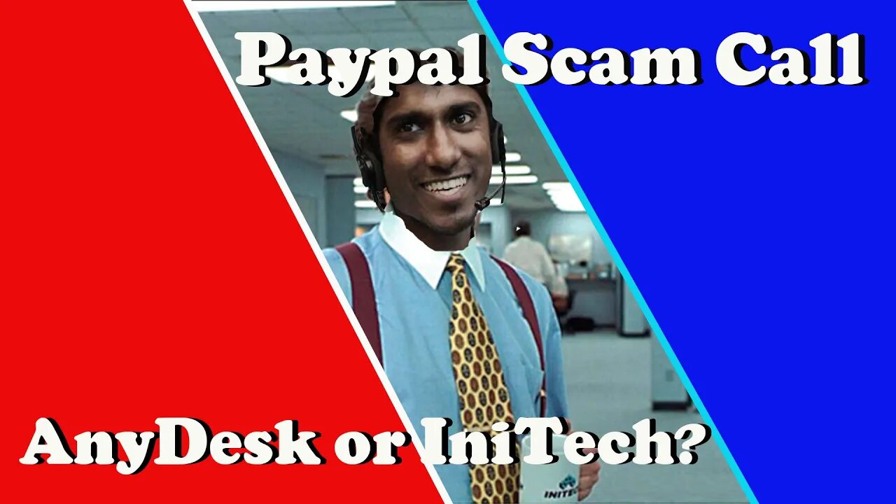 This Paypal-McAfee Scammer wants me to go to Anydesk or Initech?