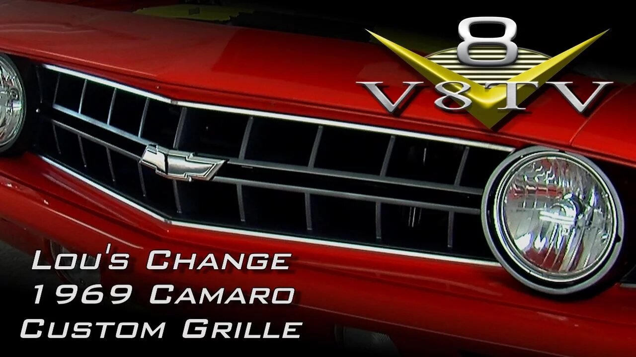 Custom 3D Printed Grille for the Supercharged Pro-Touring 1969 Camaro "Lou's Change" Video V8TV