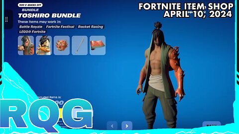 “NEW” TOSHIRO BUNDLE IS HERE! FORTNITE ITEM SHOP (April 10, 2024)
