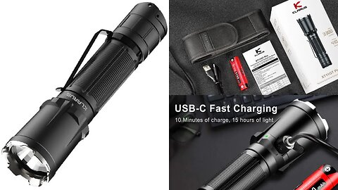 Klarus XT11GT Pro 3300 Lumen rechargeable flashlight
