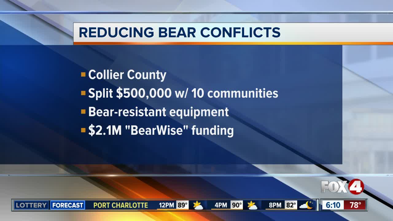 Collier Co. getting money to reduce conflicts between people and bears