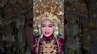 CANTIK ! PENGANTIN PAKAIAN ADAT PALEMBANG SUMATERA SELATAN INDONESIA #shorts #short #shortvideo