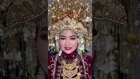 CANTIK ! PENGANTIN PAKAIAN ADAT PALEMBANG SUMATERA SELATAN INDONESIA #shorts #short #shortvideo