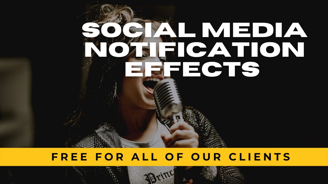 Social Media Notification Effects for videos 2022 by Billy Kasis.