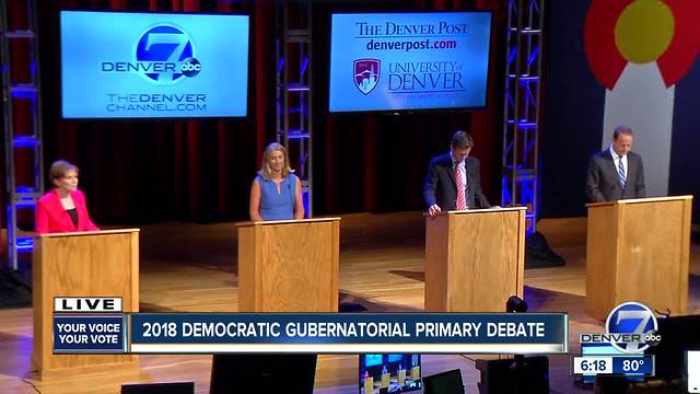 Full debate: Denver7 and The Denver Post host Democratic gubernatorial debate