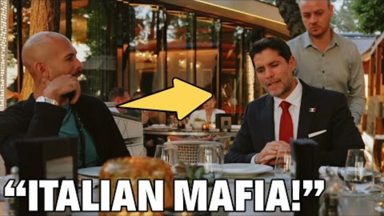 Tate Meets With 🇮🇹Italian Mafia In $2,2M Restaurant