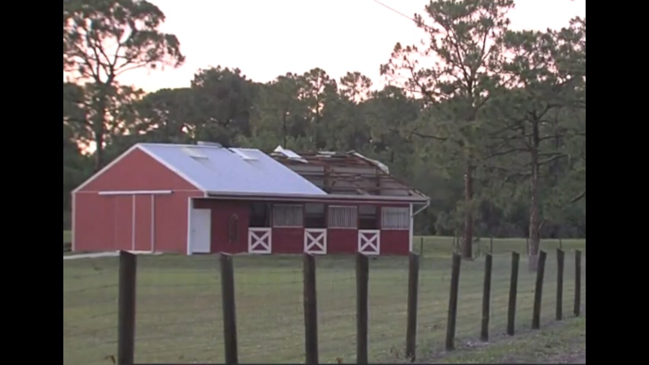 Possible tornado damage in Loxahatchee