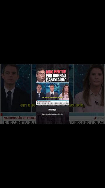 ABSURDO: FLÁVIO DINO MENTE E NADA ACONTECE!