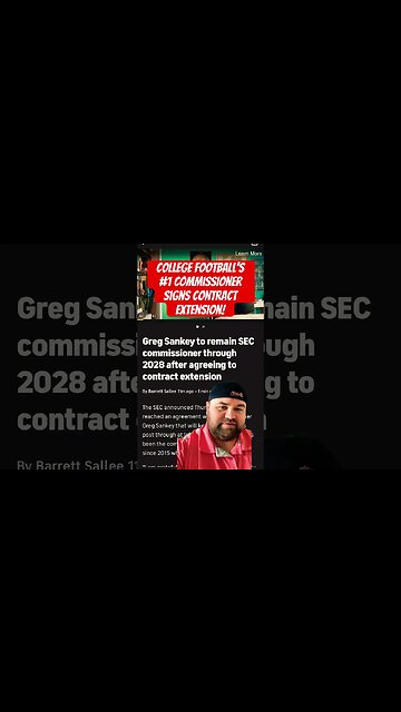 College football’s #1 commissioner signs contract extension! #collegefootball #collegefootballnews