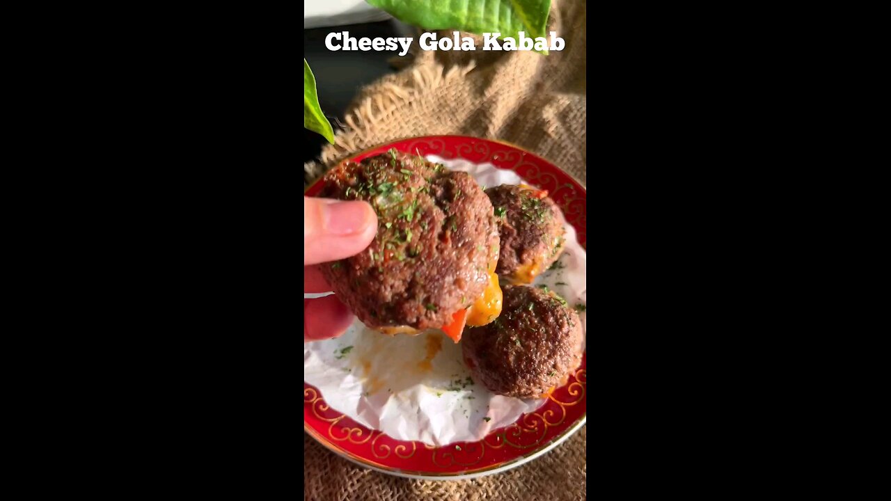 Cheesy Gola Kabab | #golakabab #cheesykabab #kebab #beefkabab #chickenkebab #cheesekababs #jalapenos