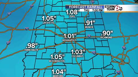 Rain returns tomorrow. Dry weekend.