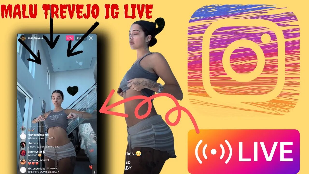 MALU TREVEJO IG LIVE: Malu Vibing To Music And Shows Off Her Belly Dancing Hip Skill (15/04/23)