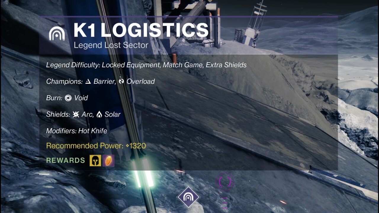 Destiny 2 Legend Lost Sector: The Moon - K1 Logistics 11-24-21