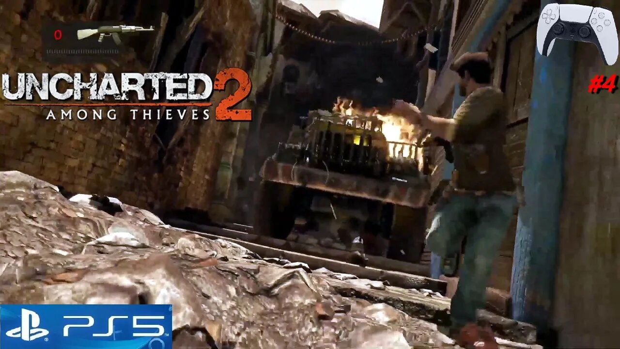 Uncharted 2 Among Thieves (Remastered - #4) - Live no Playstation 5