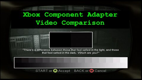Xbox Component Video Comparison 2 (read description)