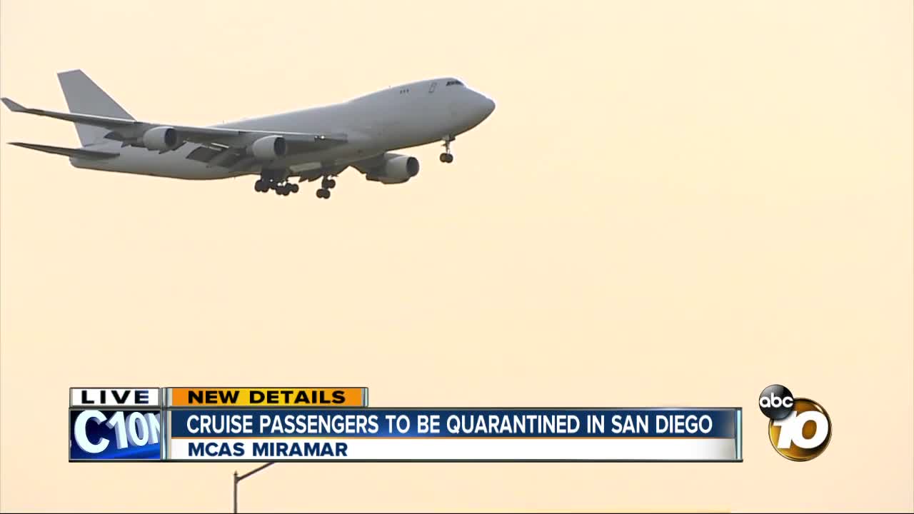 Princess cruise passengers exposed to Coronavirus coming to MCAS Miramar