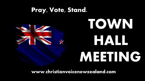 Town Hall Meeting- August-Pray, Vote, Stand.