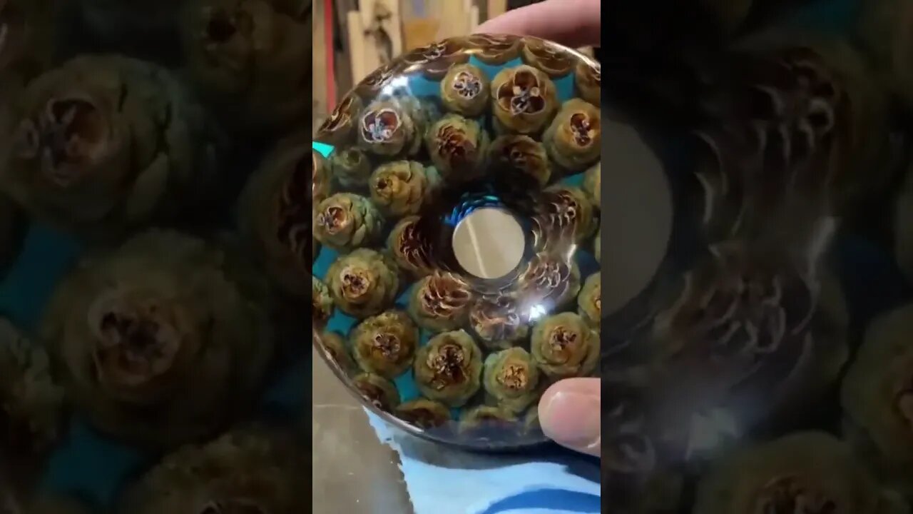 The pine cone torus #shorts #shortvideo #woodworking #resin