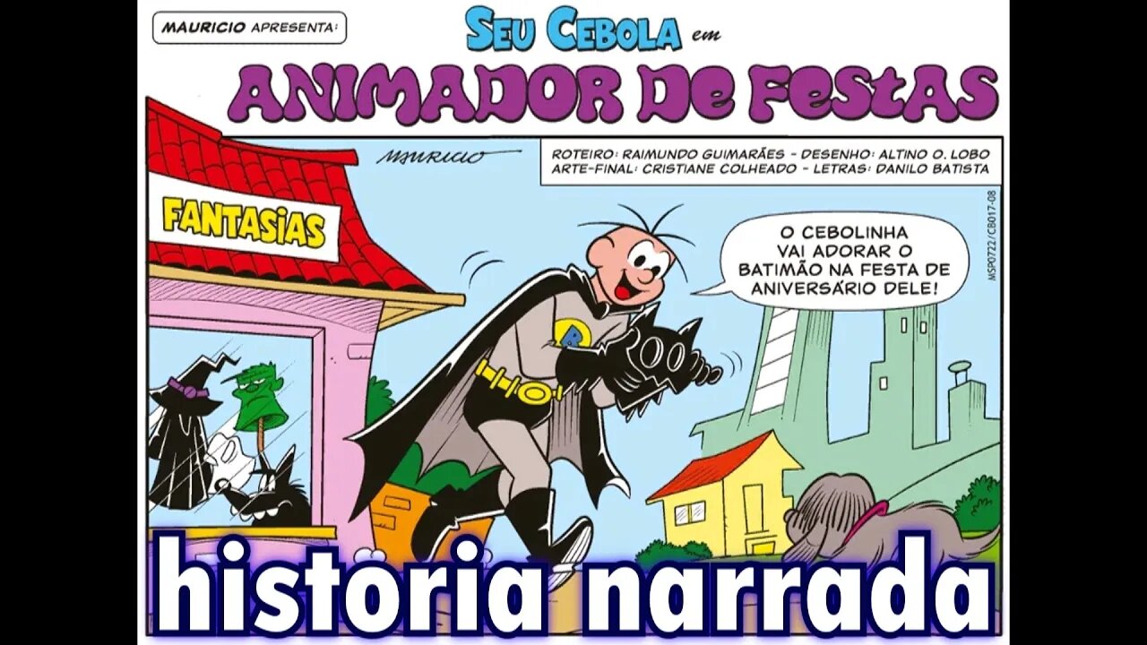 Seu Cebola em-Animador de festas | Gibis do Rapha