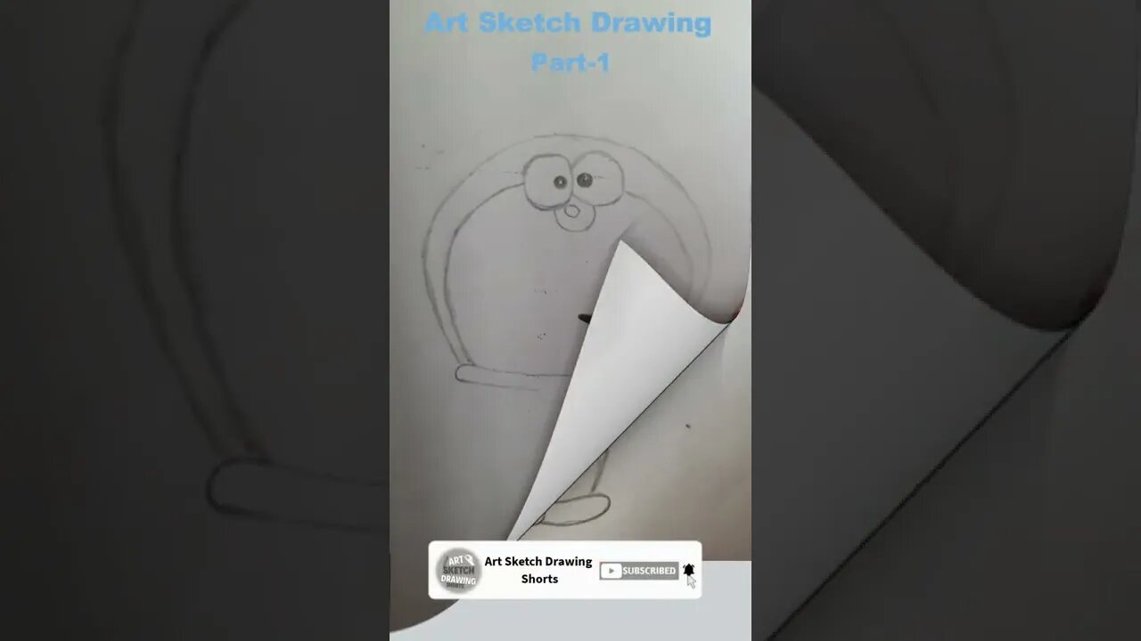 Doraemon Easy Pencil Drawing Tutorial Step by Step Shorts 1 #drawingshorts #doraemondrawing