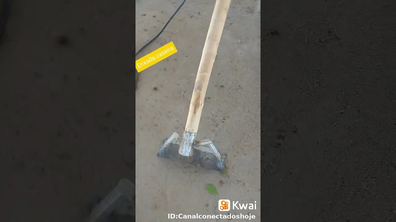 Enxada caseira, confira como ficou!