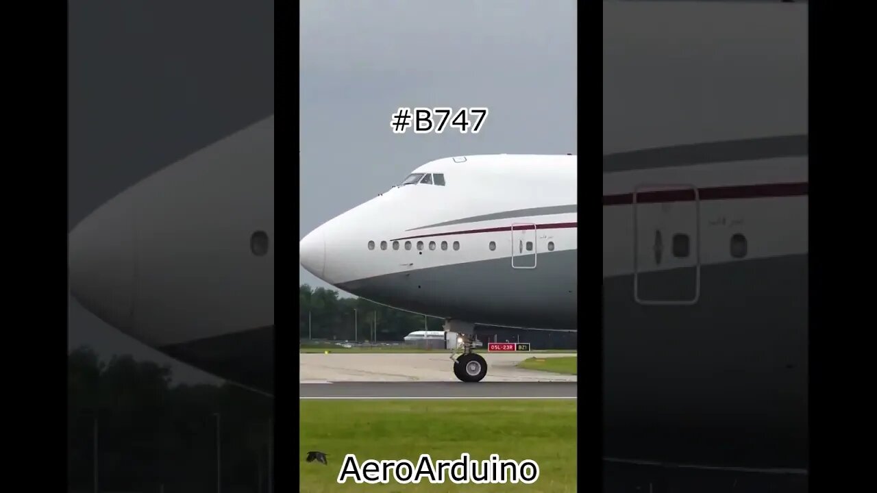 Majestic Qatari Amiri #Boeing #B747 Takeoff #Aviation #Fly #AeroArduino