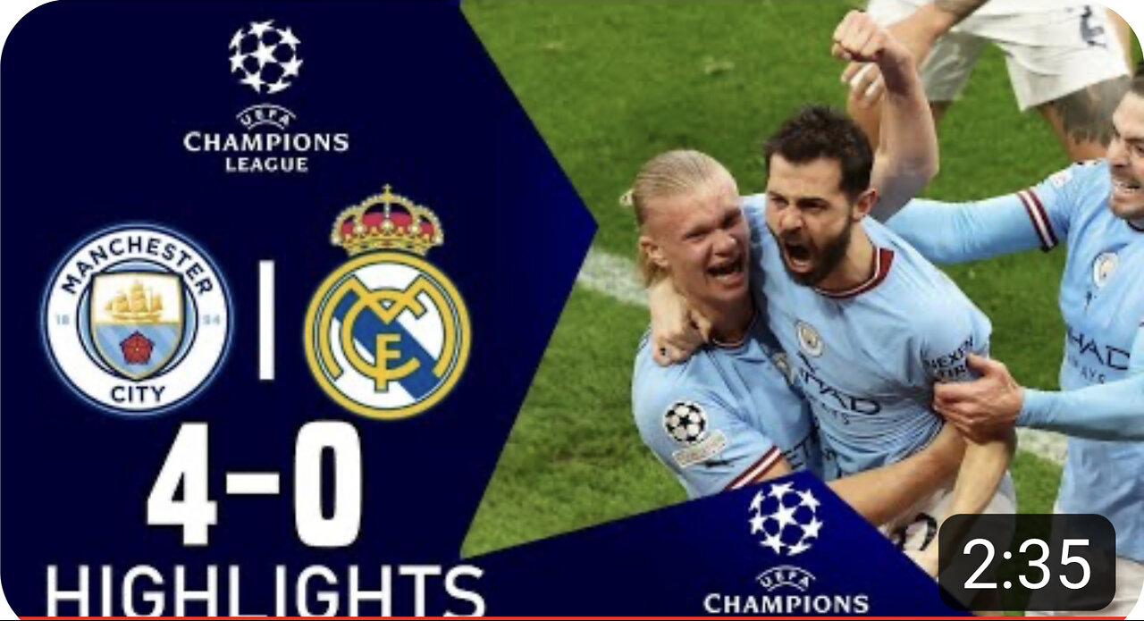 Manchester City vs Real Madrid 4-0 | All Goals & Extended Highlights UEFA Champions League 2023