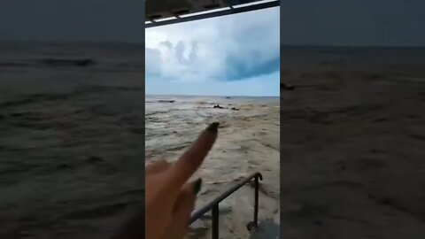 Más de 50 casas inundadas. 2 autos fueron arrastrados al mar por Inundaciones /Rusia