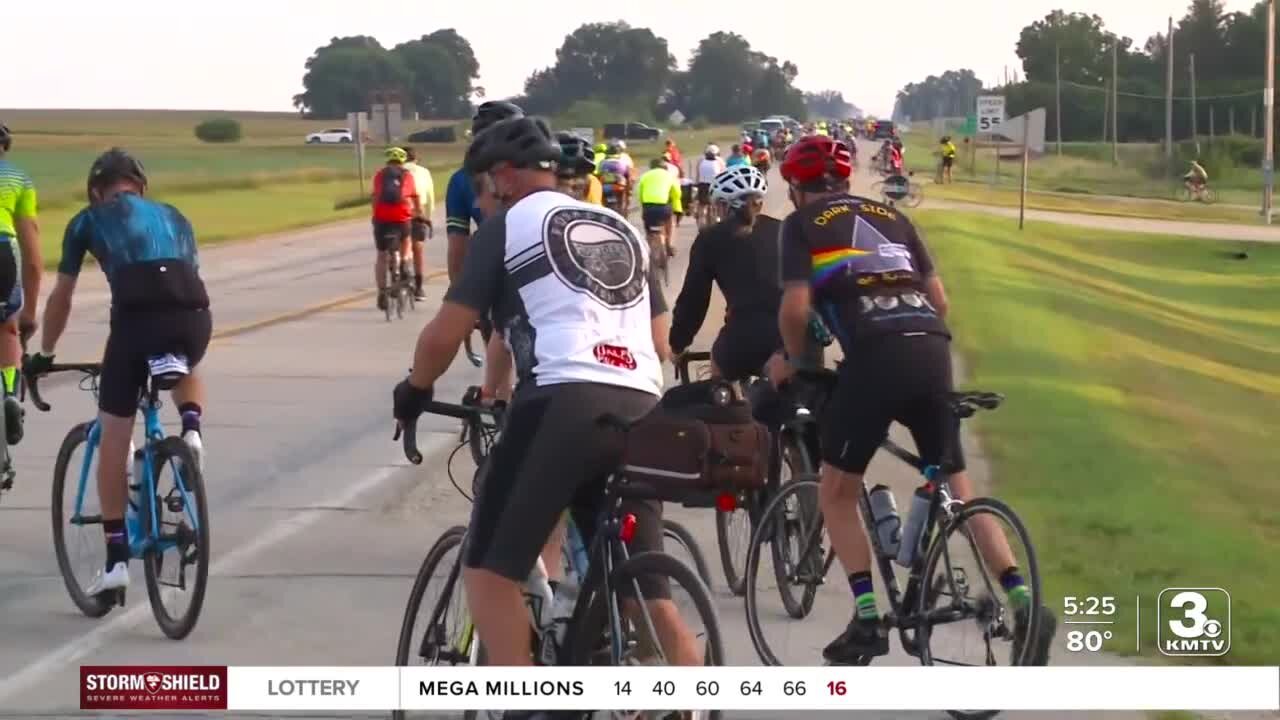 'We're such a friendly culture in the midwest': Day three of the Ragbrai Bike Ride through Iowa held Tuesday