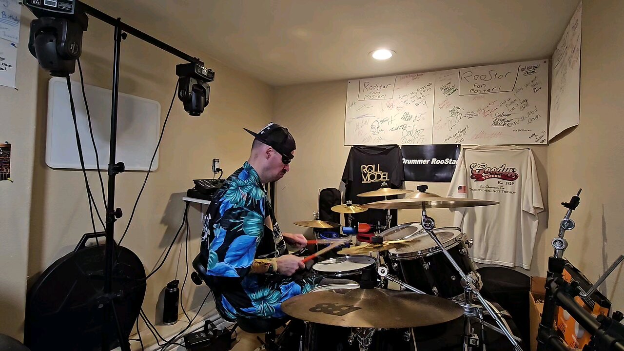 November 8th 2024. Legally Blind Drummer RooStar Drum Solo.