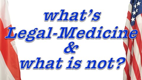 You are the Guinea Pig. Facts about Legal-Medicine. It will blow your mind.