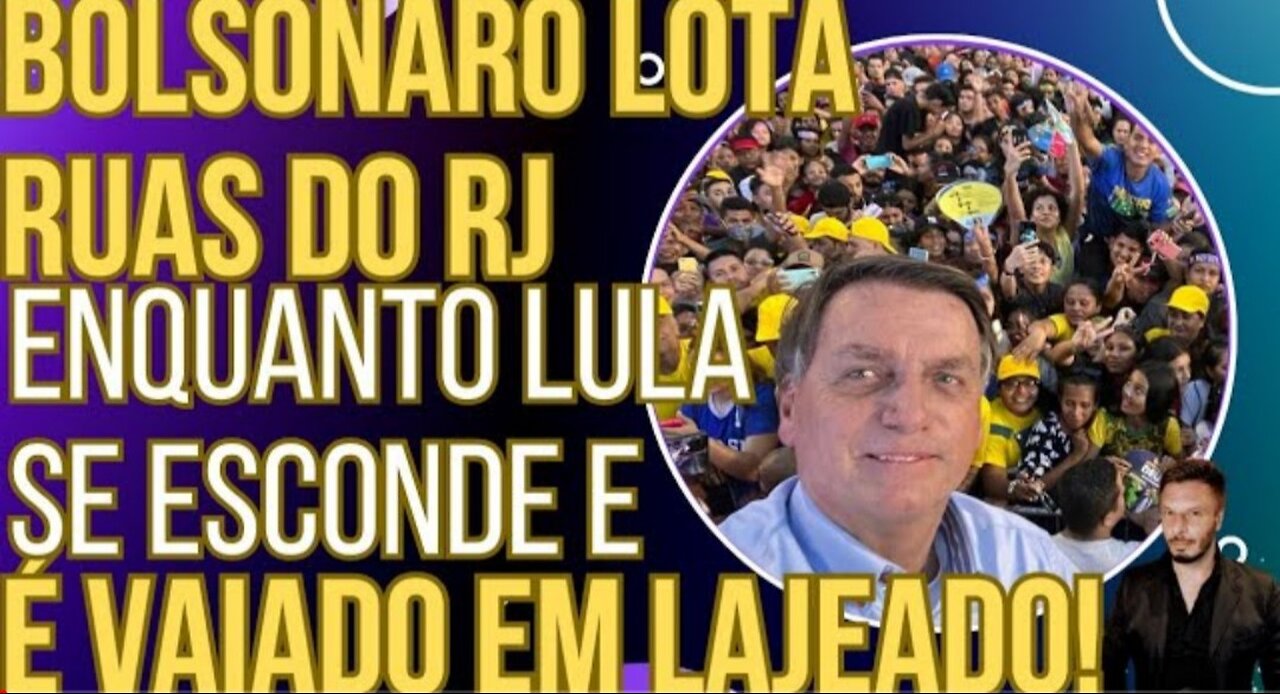 Bolsonaro atrai multidões na Região dos Lagos enquanto Lula é vaiado em Lajeado!