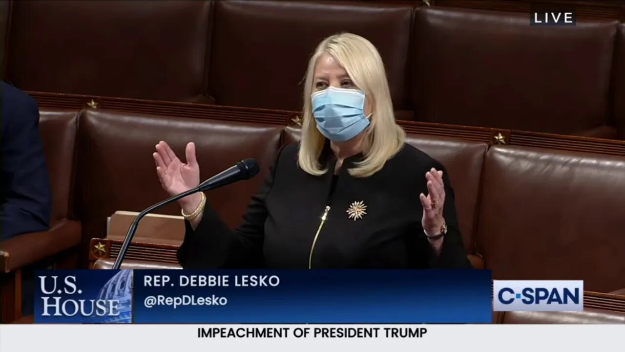 DEBBIE LESKO WHAT IS THE POINT IMPEACHMENT 2nd Impeachment in the House January 13th 2021