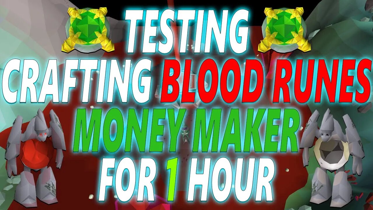 OSRS Crafting Blood Runes Money Making | Testing OSRS wiki money making methods/guides For 1 Hour