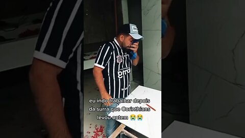 INDO TRABALHAR DEPOIS DO JOGO DO CORINTHIANS ONTEM #futebol #corinthians #meme #viral #shorts