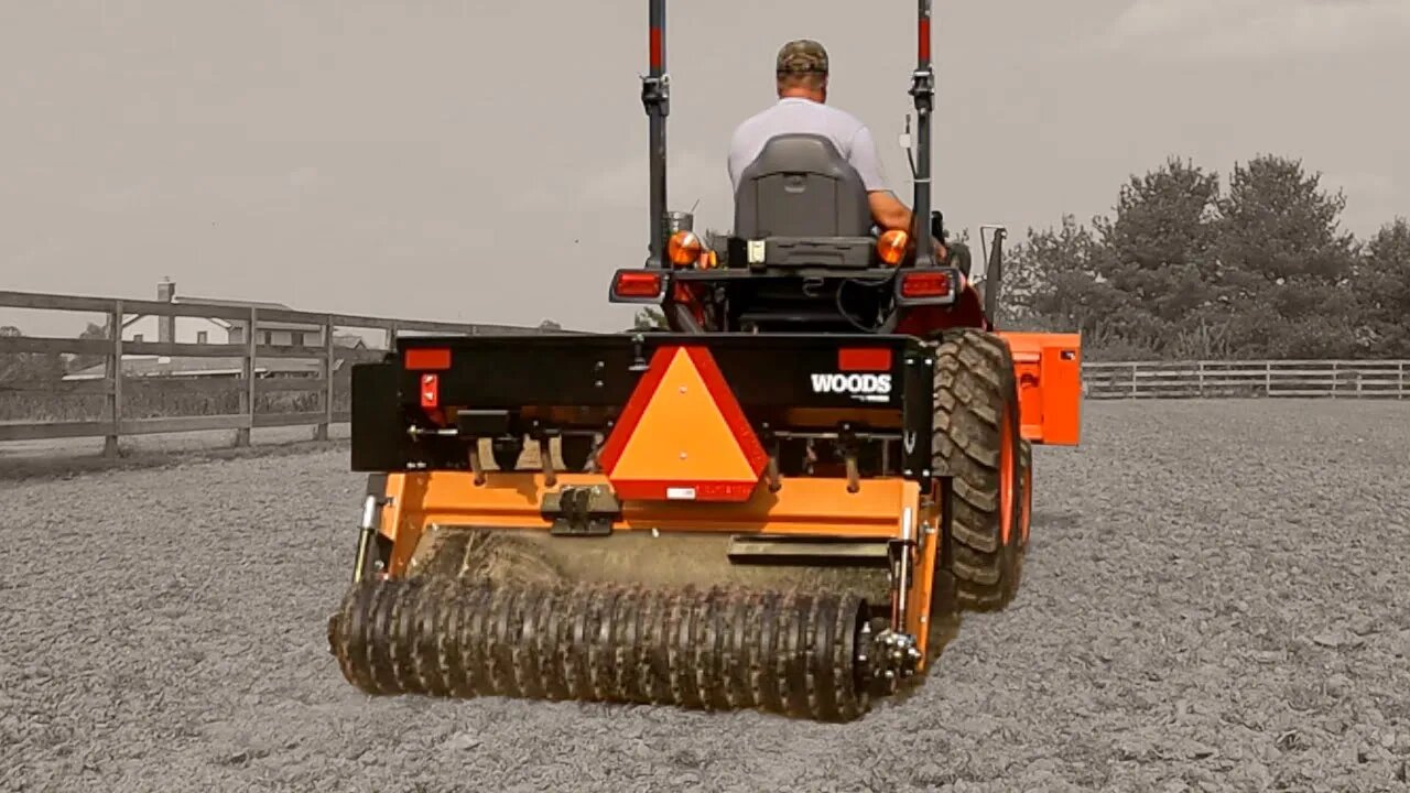 First Use! Seeder for Compact Tractors! Seeding Neighbor's Horse Pasture