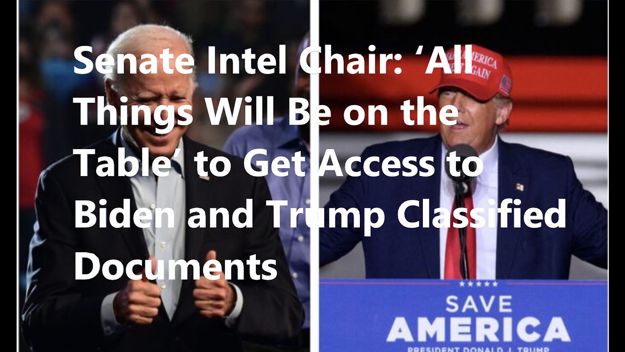 AUDIBLE Senate Intel Chair: ‘All Things Will Be on the Table’