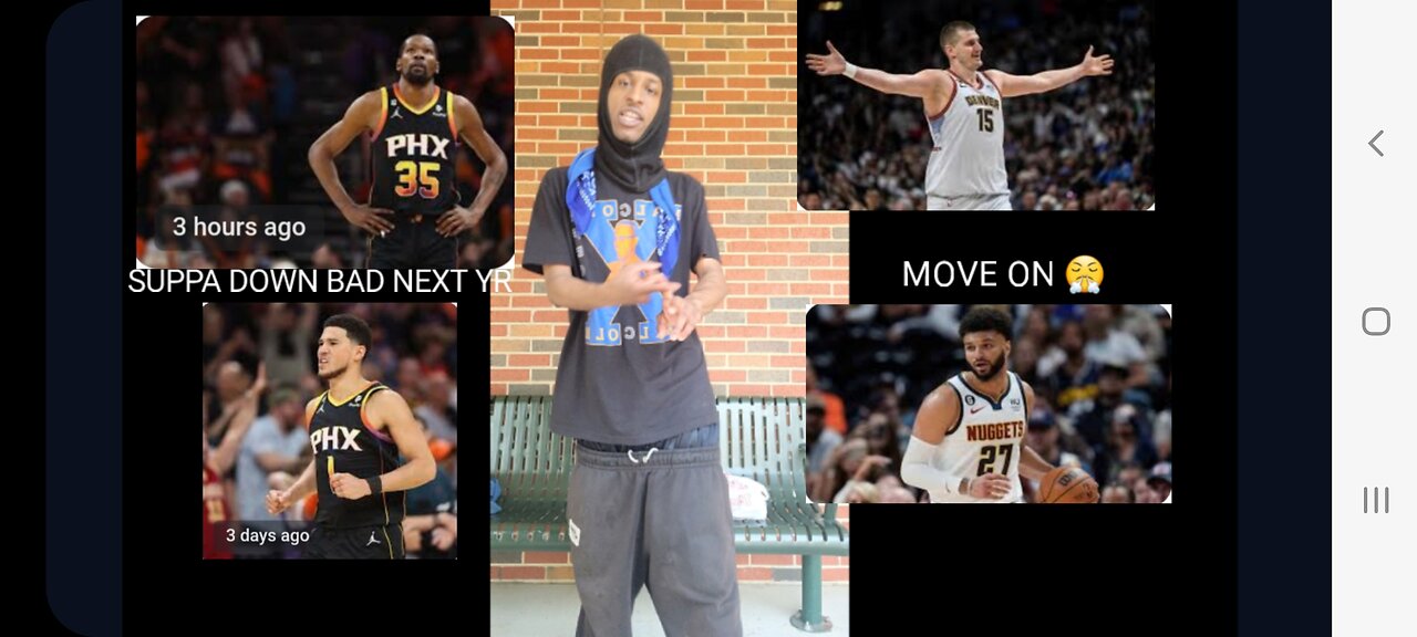 KEVIN DURANT AN DEVIN BOOKER SUPPA DOWN BAD NUGGETS VS SUNS DENVER MOVE ON 😤💯PLAYOFF GM6