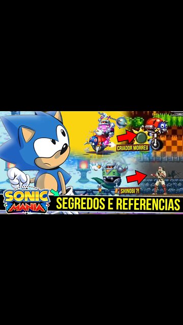 Segredos e Referencias no Sonic Mania #shorts