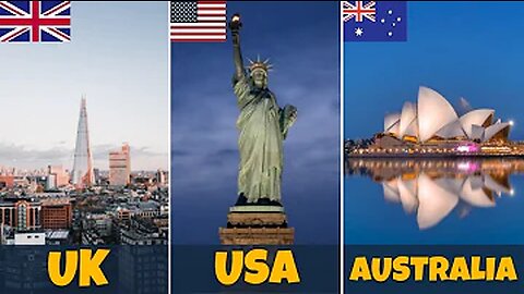 United States VS United Kingdom VS Australia - Country Comparison (2023)