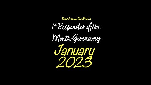 January 2023 1st Responder of the Month