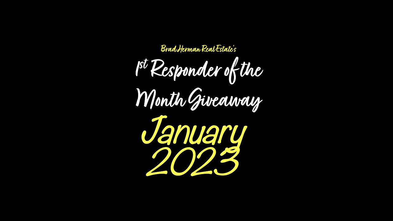 January 2023 1st Responder of the Month