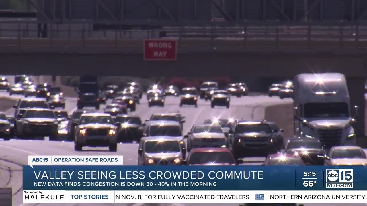 Data shows Valley traffic delays down despite busier roads amid pandemic