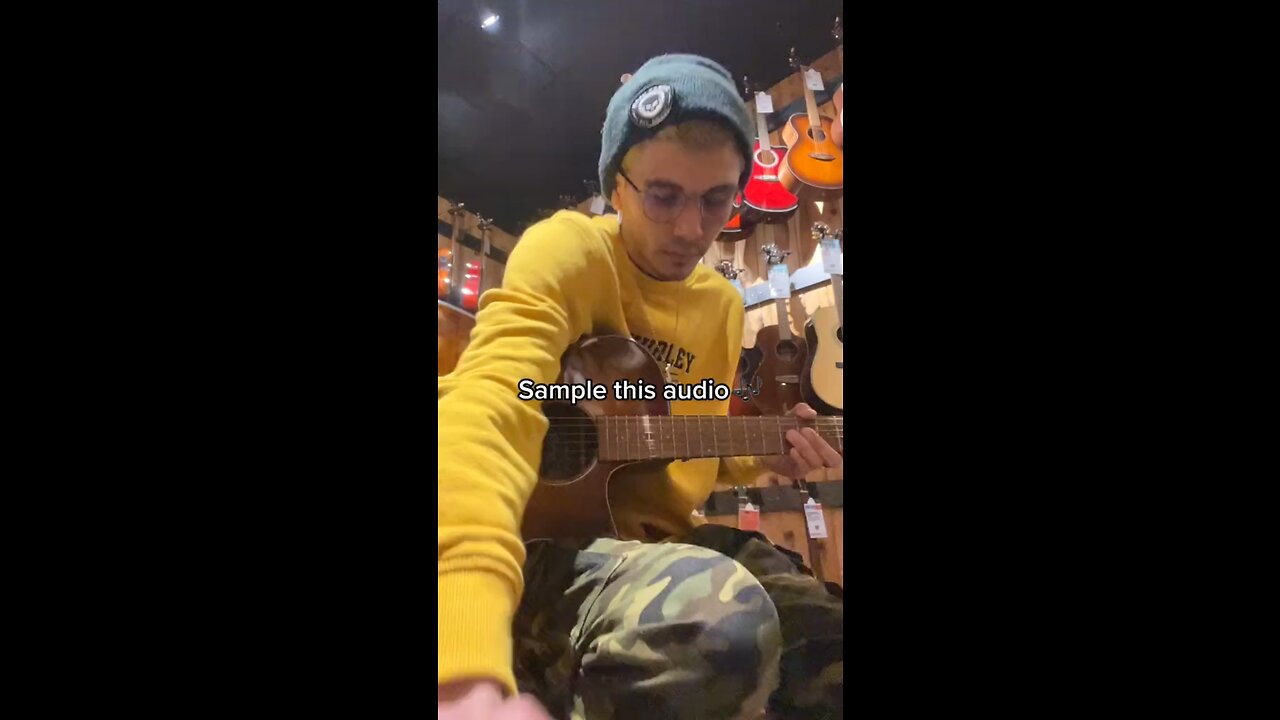 Made a sample at guitar center!