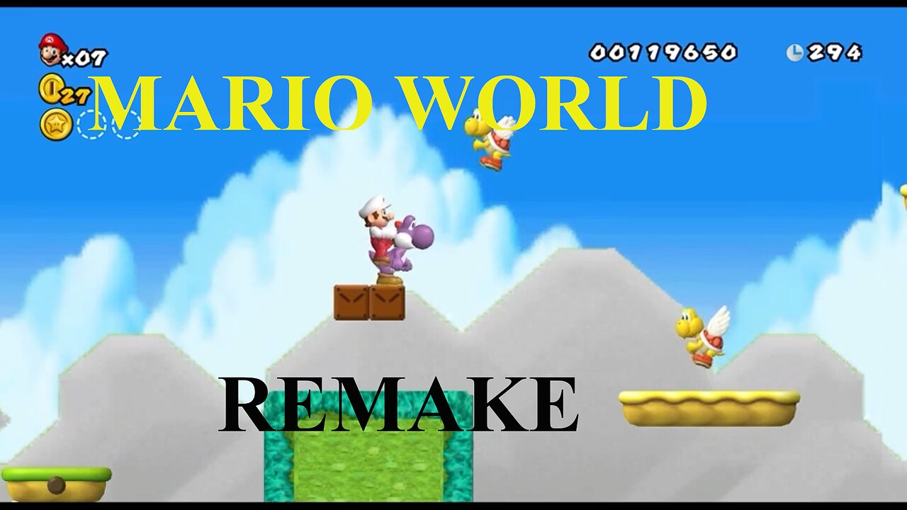 SUPER MARIO WORLD REMAKE: GAMEPLAY START