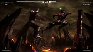 Mortal Kombat X: Ermac (Master Of Souls) vs Sub-Zero (Unbreakable) - 1440p No Commentary