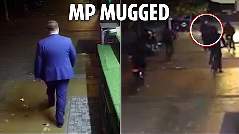 Shock moment Labour MP mugged in London street after being chased & ambushed by ebike gang