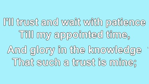 A Little Talk With Jesus Verse 2